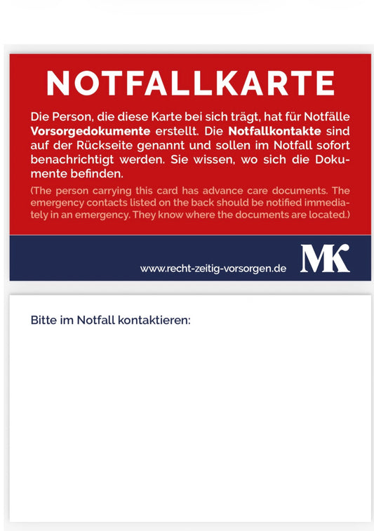 Notfallkarte